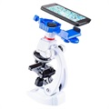 100x-1200x mikroskop súpravy pre deti s držiakom telefónu