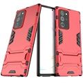 Séria brnenia Samsung Galaxy Note20 Ultra Hybrid Case s Kickstandom - červená