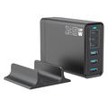 135W GaN Desktop Charger / 6-Port High-Speed Charging Station - 3x USB-C, 3x USB-A