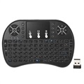 2,4 GHz Wireless Mini Keyboard s touchpadom - čierna