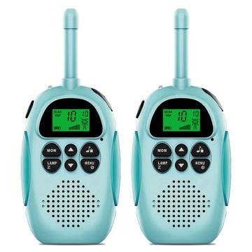 2 ks DJ100 Detské vysielačky Hračky Detský interfón Mini ručný vysielač s dosahom 3 km UHF rádio so šnúrkou