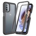 360 Protection Series Motorola Moto G51 5G Case - Čierna / čistá