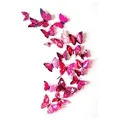3D dekoratívne DIY Motýle sada nástenných nálepiek