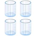 4-Piece Rubber Chair & Table Leg Covers - 16mm - Transparent