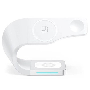 4-v-1 Nabíjacia stanica LDX-178-iPhone, AirPods, Apple Watch-Blanco
