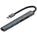 5-in-1 Aluminum Alloy Multifunctional USB-C Hub
