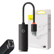 Baseus Sieťový adaptér Lite Series USB na RJ45 WKQX000101 - čierny