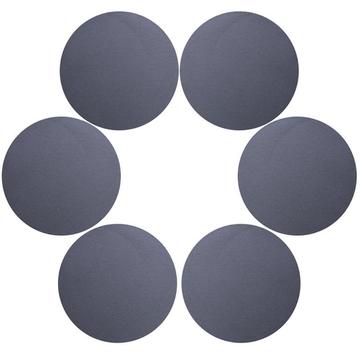 6 Pcs. Coasters in PU Leather Ø 10 cm