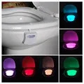 8-farebné toaletné svetlo snímača pohybu