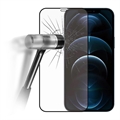 iPhone 12 Pro Max 9D Full Cover Ochranné Tvrdené Sklo na Displej - Čierny Okraj