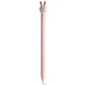 AHASTYLE PT129-1 for Apple Pencil 1st Generation Stylus Pen Silikone Cover - Pink Rabbit