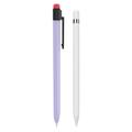 AHASTYLE PT80-1-K Pre Apple Pencil 2. generácie Stylus Pen Silikónový kryt proti vypadnutiu Ochranné puzdro - fialové
