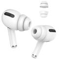 AHASTYLE PT99-2 1 pár koncoviek do uší pre slúchadlá Apple AirPods Pro 2 / AirPods Pro Bluetooth Silikónové krytky, veľkosť S - biela