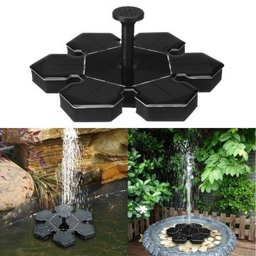 AS20A Mini Solar Powered Fountain Water Pump Garden Water Feature Floating Fish Tanks Decoration