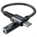 Acefast C1-07 USB-C / 3,5 mm AUX Audio Adapter-Tmavo šedá