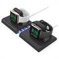 Ahastyle PT117-2 Apple Watch Series Ultra/8/SE (2022)/7/SE/6/5/4/3/2/1 Dvojitý Nabíjací Stojan