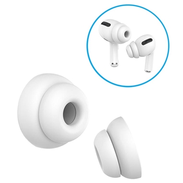 Silikónové Ušné Koncovky Ahastyle PT99-2 AirPods Pro - S, M, L - Biele