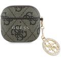 AirPods 4 Guess 4G Strass Charm Case - Brown