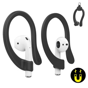 AirPods / AirPods Pro Magnetic Silicone Ear hooks - Black