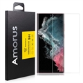 Samsung Galaxy S22 Ultra 5G Amorus 3D zakrivené ochranné tvrdené sklo v plnej veľkosti