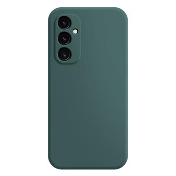 Samsung Galaxy A14 Anti-Fingerprint Matte TPU Puzdro - Tmavozelený