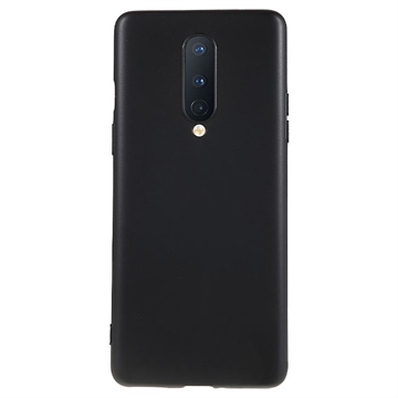 Matné Puzdro TPU na OnePlus 8 Proti Odtlačkom Prstov - Čierne