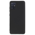 Matné Puzdro TPU na Samsung Galaxy A51 Proti Odtlačkom Prstov - Čierne
