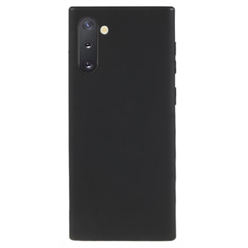 Matné Puzdro TPU na Samsung Galaxy Note10 Proti Odtlačkom Prstov - Čierne