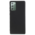 Matné Puzdro TPU na Samsung Galaxy Note20 Proti Odtlačkom Prstov - Čierne