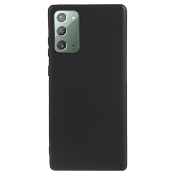 Matné Puzdro TPU na Samsung Galaxy Note20 Proti Odtlačkom Prstov - Čierne
