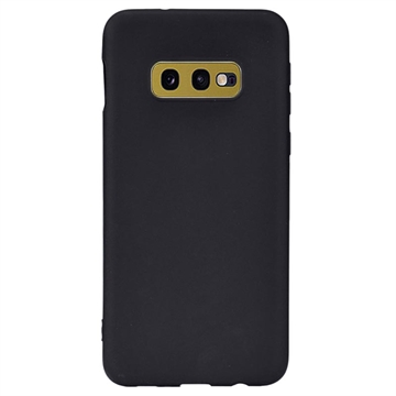 Matné Puzdro TPU na Samsung Galaxy S10e Proti Odtlačkom Prstov - Čierne