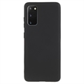 Matné Puzdro TPU na Samsung Galaxy S20 Proti Odtlačkom Prstov - Čierne