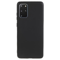 Matné Puzdro TPU na Samsung Galaxy S20+ Proti Odtlačkom Prstov - Čierne