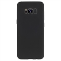 Matné Puzdro TPU na Samsung Galaxy S8 Proti Odtlačkom Prstov - Čierne