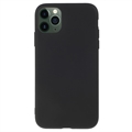 Matné Puzdro TPU na iPhone 11 Pro Proti Odtlačkom Prstov - Čierne