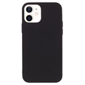 Matné Proti Odtlačkom Prstov iPhone 12 Mini Puzdro TPU – Čierne