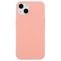 iPhone 15 Plus Matné Puzdro TPU Proti Odtlačkom Prstov - Ružová