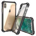 iPhone X Anti -Shock Hybrid Crystal Case - Clear / Black