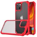 Anti-shock iPhone 14 Plus Hybrid Case - Carbon Fiber