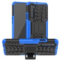 OnePlus Nord Anti -Slip Hybrid Case s Kickstandom - modrá / čierna