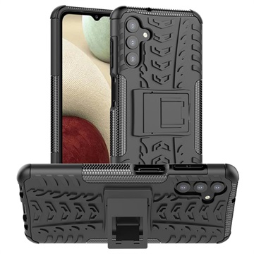 Samsung Galaxy A13 5G Anti -Slip Hybrid Case s Kickstandom - čierna