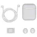 4-v-1 Apple AirPods / AirPods 2 silikónové príslušenstvo-biela