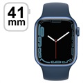 Apple Watch 7 WiFi MKN13FD/A - Hliník, Abyss Blue Sport Band, 41 mm - modrá