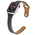 Apple Watch Ultra 2/Ultra/9/8/7/SE/6/5/4/4/3/2/1 Premium Kožený remienok - 45 mm/44 mm/42 mm - čierna