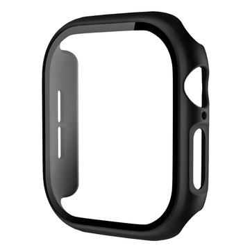 Apple Watch Series 10 Plastové Puzdro s Ochranou Obrazovky - 46mm - Čierna