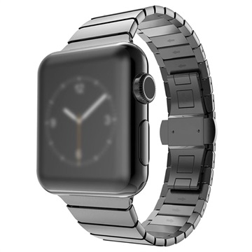 Apple Watch Series 10/9/8/SE (2022)/7/SE/6/5/4/3/2/1 z nehrdzavejúcej ocele - 42mm/41mm/40mm/38mm - čierna