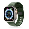 Apple Watch Series Ultra 2/Ultra/10/9/8/SE (2022)/7/SE/6/5/4/3/2/1 Tech-Protect IconBand Line Silicone Strap - 49mm/45mm/44mm/42mm - Army Green