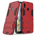 Huawei P20 Lite Armor Hybrid Case so stojanom - červená