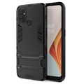 Armor séria OnePlus Nord N100 Hybrid Case s Kickstandom - čierna