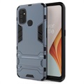 Armor séria OnePlus Nord N100 Hybrid Case s Kickstandom - modrá